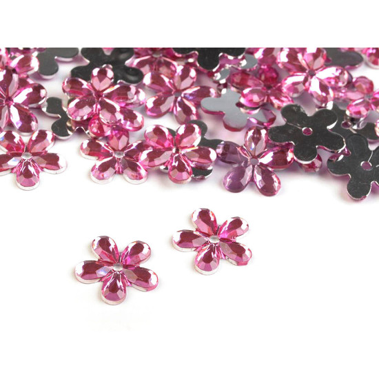 Kwiatek plastikowy ø11 mm do naszycia, naklejenia - Crystal (500 Sztuki) Kwiatek plastikowy ø11 mm do naszycia, naklejenia - Crystal (500 Sztuki)