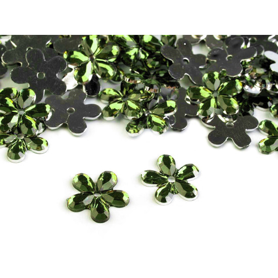 Kwiatek plastikowy ø11 mm do naszycia, naklejenia - Crystal (500 Sztuki) Kwiatek plastikowy ø11 mm do naszycia, naklejenia - Crystal (500 Sztuki)