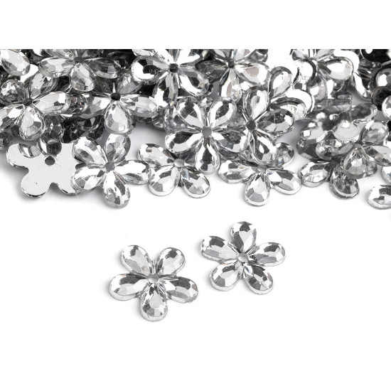 Kwiatek plastikowy ø11 mm do naszycia, naklejenia - Crystal (500 Sztuki) Kwiatek plastikowy ø11 mm do naszycia, naklejenia - Crystal (500 Sztuki)
