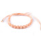 Armband shamballa mit geschliffenen perlen - Puder-lachs (1 Stück)