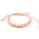 Shamballa bracelet with faceted beads - Forget-me-not blue (1 Piece) Shamballa bracelet with faceted beads - Forget-me-not blue (1 Piece)