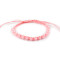 Armband shamballa mit geschliffenen perlen - Hellrosa (1 Stück)