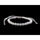 Shamballa bracelet with faceted beads - Forget-me-not blue (1 Piece) Shamballa bracelet with faceted beads - Forget-me-not blue (1 Piece)