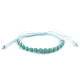 Shamballa bracelet with faceted beads - Forget-me-not blue (1 Piece) Shamballa bracelet with faceted beads - Forget-me-not blue (1 Piece)