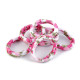 Hair elastics flamingo, heart, owl, flower - Pink (1 Card) Hair elastics flamingo, heart, owl, flower - Pink (1 Card)