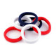 Hair elastics - As pictured (1 Card)