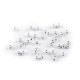 Round crimp beads ø2 mm - Silver (1 Gram) Round crimp beads ø2 mm - Silver (1 Gram)