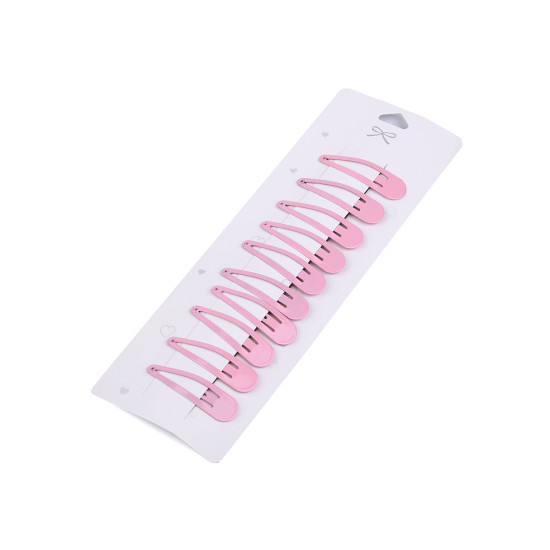 Metallic snap hair clips - Black (1 Card) Metallic snap hair clips - Black (1 Card)