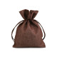 Borsa con coulisse, dimensioni: 13 x 18 cm, imitazione iuta - Rosso (10 Pezzi) Borsa con coulisse, dimensioni: 13 x 18 cm, imitazione iuta - Rosso (10 Pezzi)