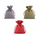 Borsa con coulisse, dimensioni: 13 x 18 cm, imitazione iuta - Rosso (10 Pezzi) Borsa con coulisse, dimensioni: 13 x 18 cm, imitazione iuta - Rosso (10 Pezzi)
