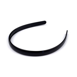 Cerchietto in plastica - Nero (1 Pezzo)