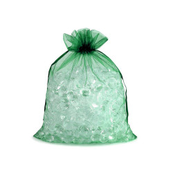 Woreczek podarunkowy 20x26 cm organza - Zielony ciemny (100 Sztuki)