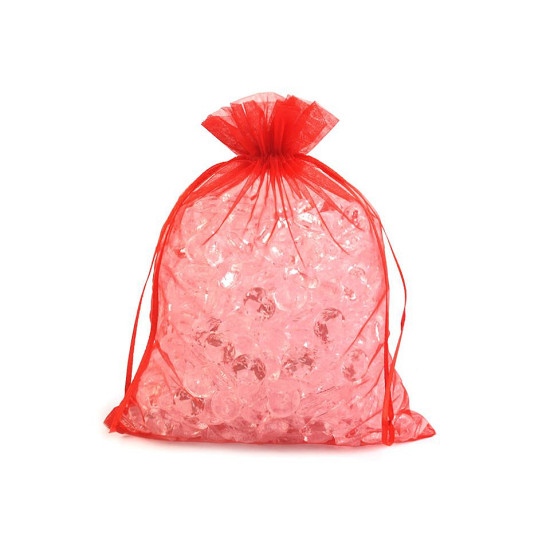 Organza ajándéktasak 20x26 cm - Ezüst (5 Darabok) Organza ajándéktasak 20x26 cm - Ezüst (5 Darabok)
