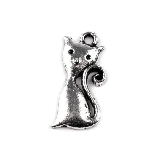 Anhänger katze 12 x 25 mm - Platine (5 Stücke) Anhänger katze 12 x 25 mm - Platine (5 Stücke)