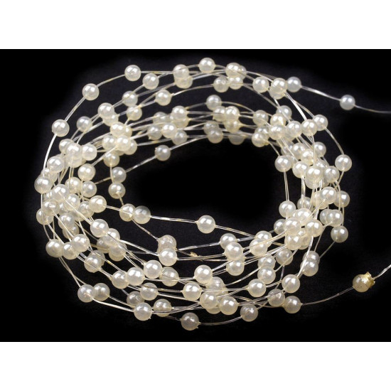 Perełki na żyłce silikonowej ø2-3 mm - White (150 Metry) Perełki na żyłce silikonowej ø2-3 mm - White (150 Metry)