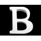 3d decorative numbers of alphabet - White (1 Piece)