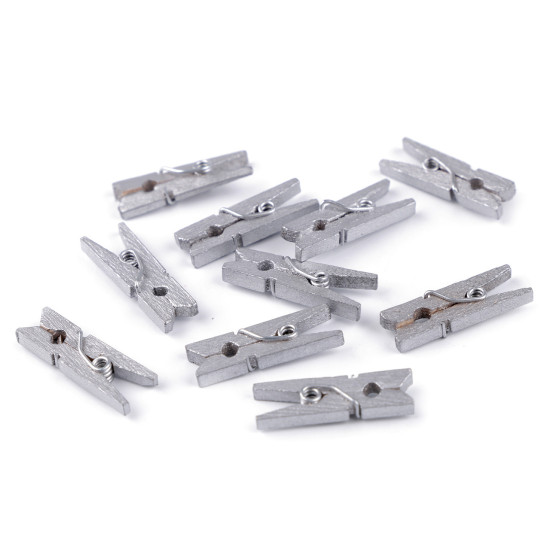 Spinacze drewniane 4x25 mm - Naturalny jasny (10 Sztuki) Spinacze drewniane 4x25 mm - Naturalny jasny (10 Sztuki)