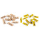Spinacze drewniane 4x25 mm - Naturalny jasny (10 Sztuki) Spinacze drewniane 4x25 mm - Naturalny jasny (10 Sztuki)