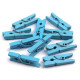 Spinacze drewniane 4x25 mm - Naturalny jasny (10 Sztuki) Spinacze drewniane 4x25 mm - Naturalny jasny (10 Sztuki)
