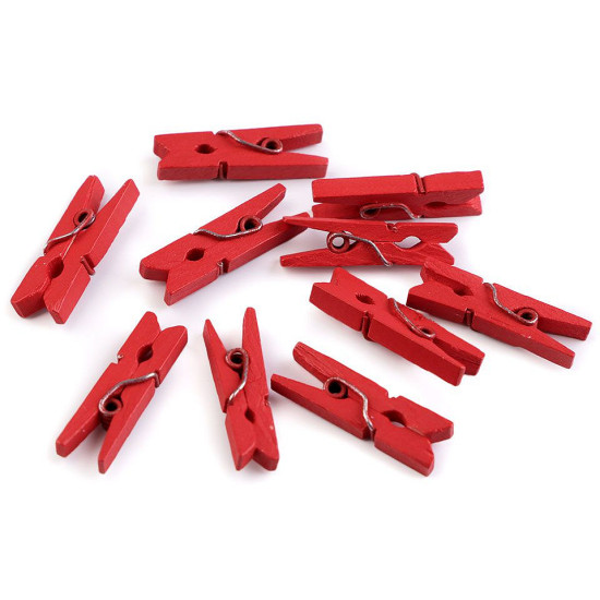 Spinacze drewniane 4x25 mm - Naturalny jasny (10 Sztuki) Spinacze drewniane 4x25 mm - Naturalny jasny (10 Sztuki)