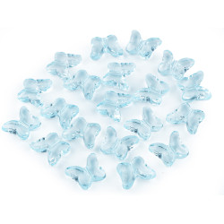 Decorazione in plastica, motivo: farfalla, dimensioni: 15 x 18 mm - Angelo blu (100 Pezzi)