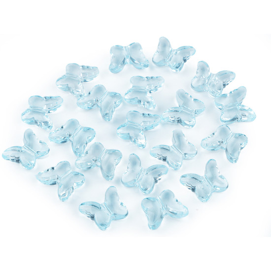 Decorazione in plastica, motivo: farfalla, dimensioni: 15 x 18 mm - Trasparente (500 Pezzi) Decorazione in plastica, motivo: farfalla, dimensioni: 15 x 18 mm - Trasparente (500 Pezzi)