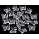 Decorazione in plastica, motivo: farfalla, dimensioni: 15 x 18 mm - Trasparente (500 Pezzi) Decorazione in plastica, motivo: farfalla, dimensioni: 15 x 18 mm - Trasparente (500 Pezzi)