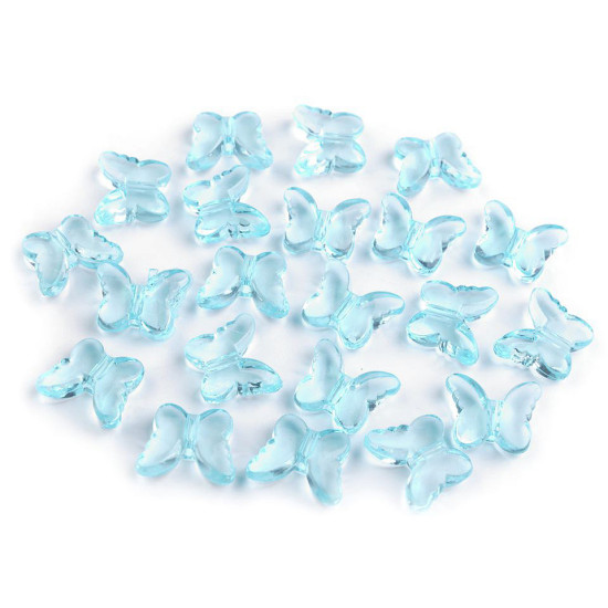 Decorazione in plastica, motivo: farfalla, dimensioni: 15 x 18 mm - Trasparente (500 Pezzi) Decorazione in plastica, motivo: farfalla, dimensioni: 15 x 18 mm - Trasparente (500 Pezzi)
