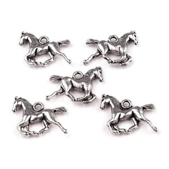 Anhänger metall pferd 15x18 mm - Platine (5 Stücke) Anhänger metall pferd 15x18 mm - Platine (5 Stücke)