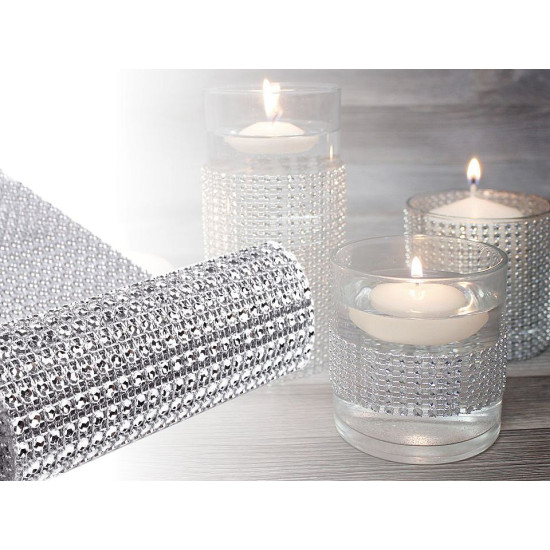 Plastic sparkling mesh trimming width 11.5 cm 2nd quality - Gold (9 Meters) Plastic sparkling mesh trimming width 11.5 cm 2nd quality - Gold (9 Meters)