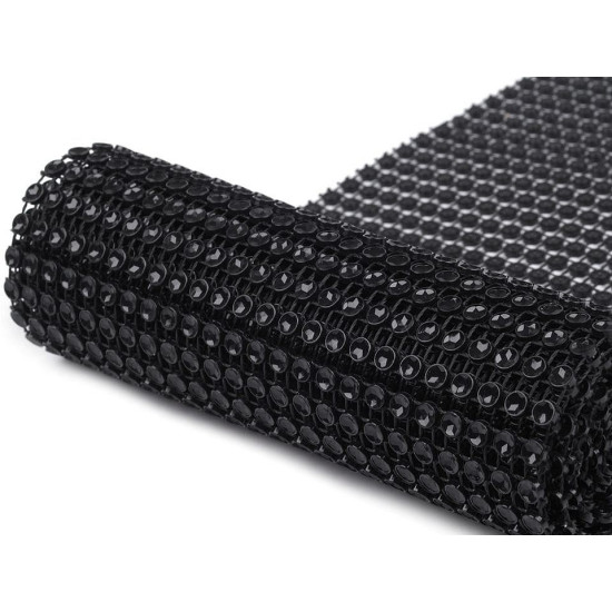 Plastic sparkling mesh trimming width 11.5 cm 2nd quality - Gold (9 Meters) Plastic sparkling mesh trimming width 11.5 cm 2nd quality - Gold (9 Meters)