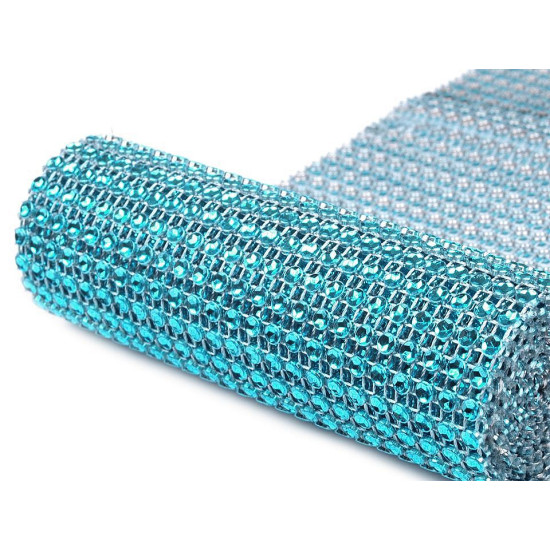 Plastic sparkling mesh trimming width 11.5 cm 2nd quality - Gold (9 Meters) Plastic sparkling mesh trimming width 11.5 cm 2nd quality - Gold (9 Meters)