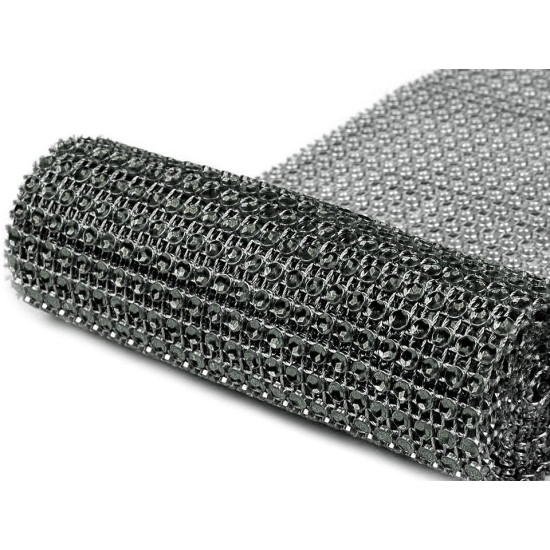 Plastic sparkling mesh trimming width 11.5 cm 2nd quality - Gold (9 Meters) Plastic sparkling mesh trimming width 11.5 cm 2nd quality - Gold (9 Meters)