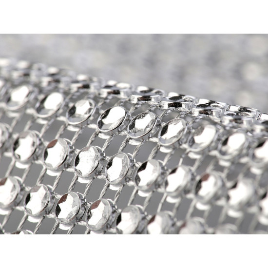 Plastic sparkling mesh trimming width 11.5 cm 2nd quality - Gold (9 Meters) Plastic sparkling mesh trimming width 11.5 cm 2nd quality - Gold (9 Meters)