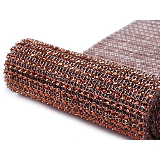 Plastic sparkling mesh trimming width 11.5 cm 2nd quality - Gold (9 Meters) Plastic sparkling mesh trimming width 11.5 cm 2nd quality - Gold (9 Meters)