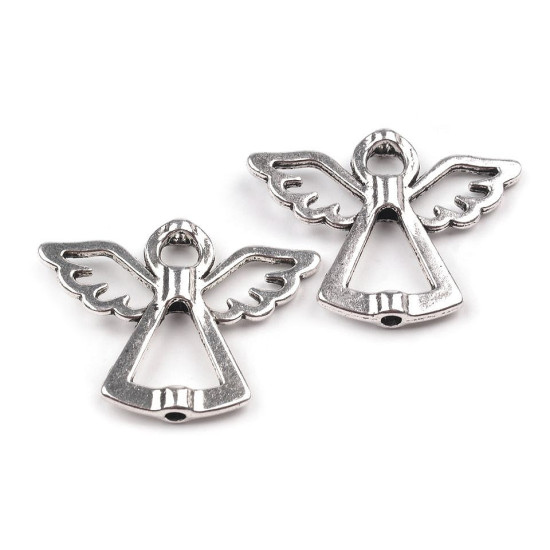 Fém köztes angyal 22x29 mm - Világos arany (2 Darabok) Fém köztes angyal 22x29 mm - Világos arany (2 Darabok)