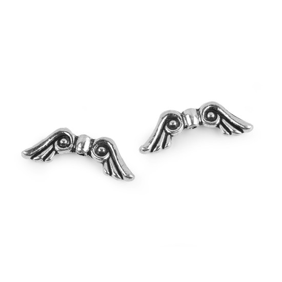 Distanțier bijuterii, model aripi - Platinum (10 Bucăți) Distanțier bijuterii, model aripi - Platinum (10 Bucăți)