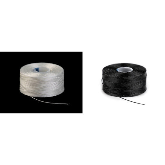 Nić s-lon / superlon nici aa do tworzenia biżuterii - White (12 Sztuki) Nić s-lon / superlon nici aa do tworzenia biżuterii - White (12 Sztuki)