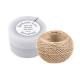 100% linen / flax thread 50 m plastic jar - Gray (10 Pieces) 100% linen / flax thread 50 m plastic jar - Gray (10 Pieces)