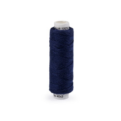 Hilo de botón de lino 50 m - Azul oscuro (1 Pieza)