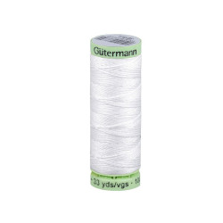 Fili di poliestere, gütermann jeans, rotolo da 30m - Bianco (1 Pezzo)