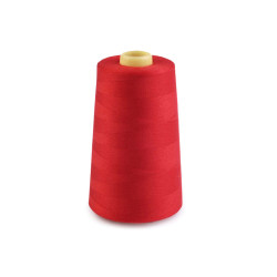 Nici poliestrowe do overlocka i klasycznego szycia nawój  5000 yards pes 40/2 - Poppy red (1 Sztuka)