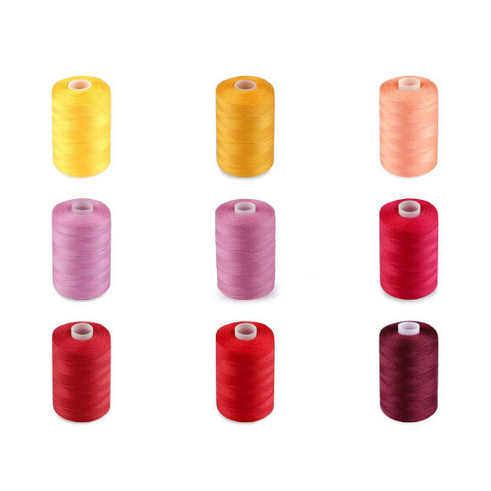 Polyester sewing thread ntf 40/2 1000 m - Pink-purple (36 Pieces) Polyester sewing thread ntf 40/2 1000 m - Pink-purple (36 Pieces)