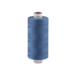 Fili di poliestere, aspo, lunghezza: 1000 m, amann - Jeans blu (1 Pezzo)