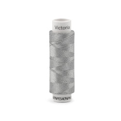 Nici metaliczne victoria 100 m - Srebrny (1 Sztuka)