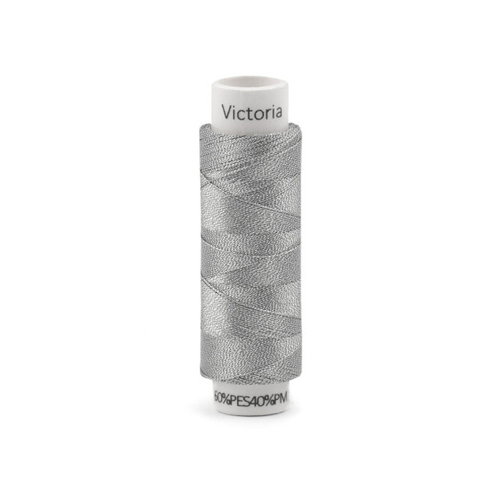 Nici metaliczne victoria 100 m - Srebrny (4 Sztuki) Nici metaliczne victoria 100 m - Srebrny (4 Sztuki)