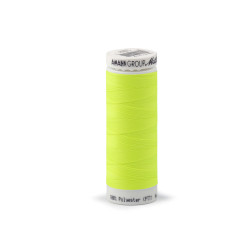 Polyester elastic threads seraflex mettler 130 m - Yellow reflective (10 Pieces)