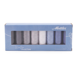 Zestaw bawełnianych nici silk-finish mettler 8x150 m - Mix (1 Zestaw)