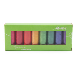 Zestaw bawełnianych nici silk-finish mettler 8x150 m - Mix (1 Zestaw)