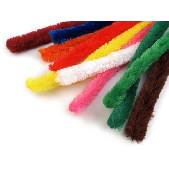 Druciki kreatywne puszyste wyciory ø15 mm długość 30 cm - Czerwony (50 Sztuki) Druciki kreatywne puszyste wyciory ø15 mm długość 30 cm - Czerwony (50 Sztuki)